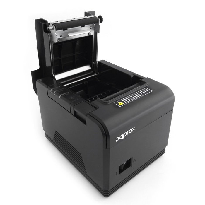 Approx APPPOS80AM3 Impresora Térmica de Tickets 80mm, Conexión USB-RS232-Ethernet, Corte Automático, Negro